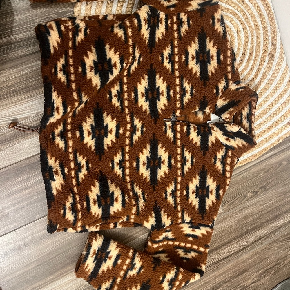 Aztec Sherpa Jacket, American Eagle, Woman’s Small